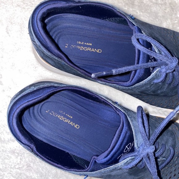 Cole Haan men's 2 Zerogrand laser wing oxford size 10M in blue - Picture 4 of 9